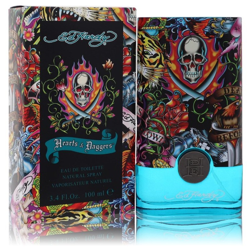 Ed Hardy Hearts And Daggers EDT Spray 3.4 Oz Cologne by Christian Audigier for Men