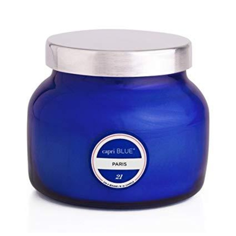 Petite Blue Jar Paris 8 oz candle