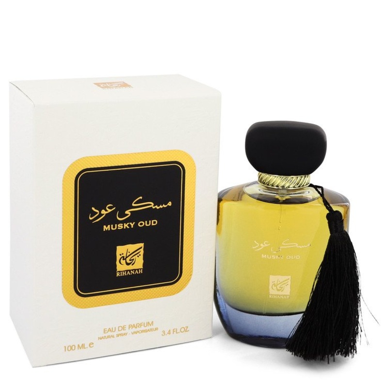 Musky Oud by Rihanah For Men Eau De Parfum Spray (Unisex) 3.4 oz