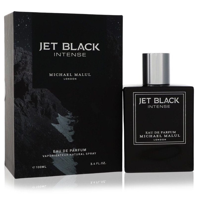 Jet Black Intense by Michael Malul For Men Eau De Parfum Spray 3.4 oz