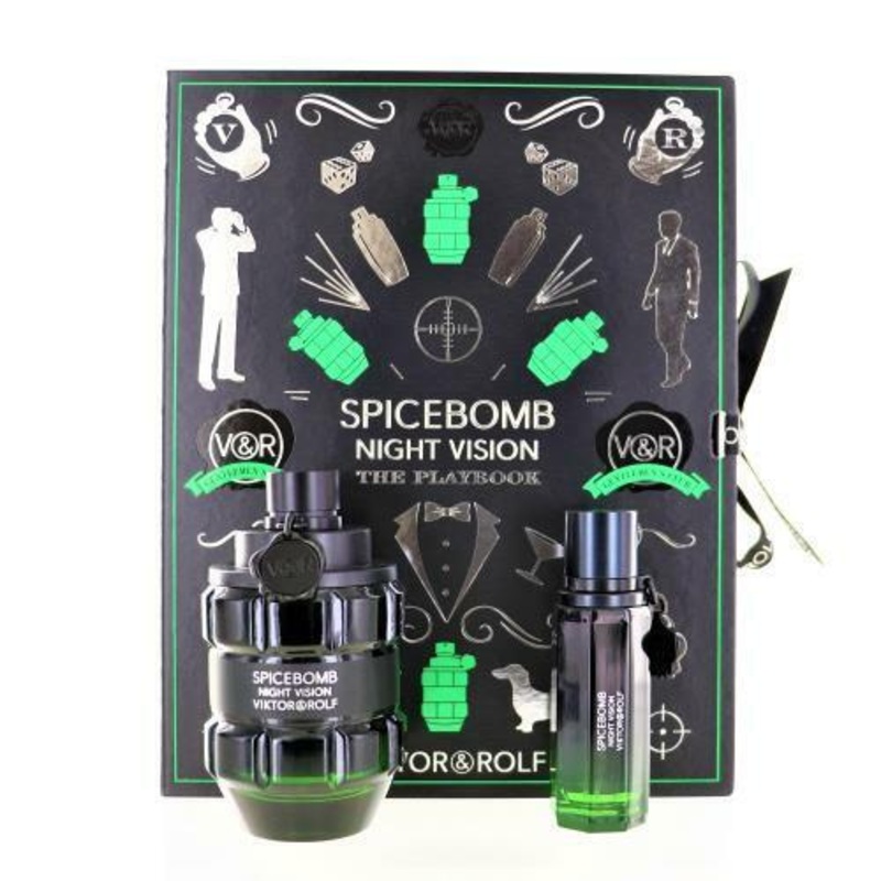 Spicebomb Night Vision By Viktor & Rolf Fragrance 2 Piece Gift Set – 3.04 Oz Edt Pour Homme Spray For Unisex