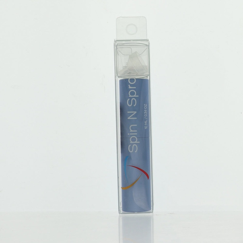 Blue Atomizer By Spin N Spray Fragrance 0.34 Oz Empty Refillable Atomizer For Unisex – Box