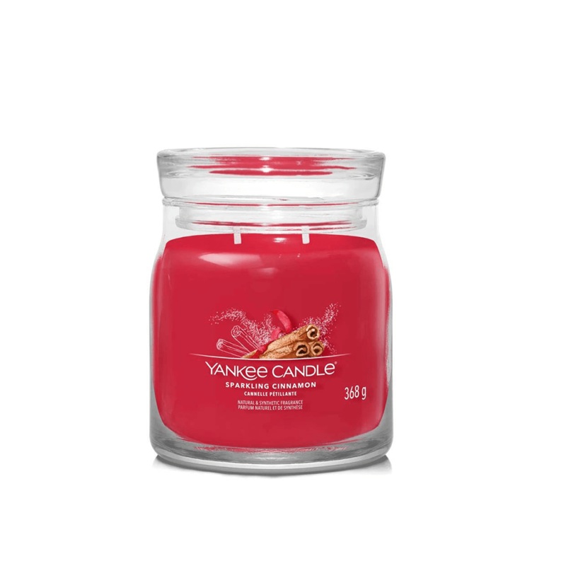 Yankee Candle Sparkling Cinnamon Signature Medium Jar Candle