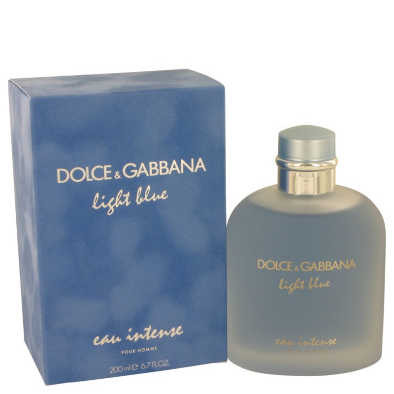 Light Blue Eau Intense by Dolce & Gabbana For Men Eau De Parfum Spray 6.7 oz