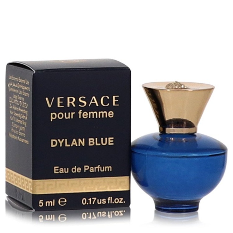 Versace Pour Femme Dylan Blue By Versace Perfume 0.17 Oz Edp Splash For Women – Mini