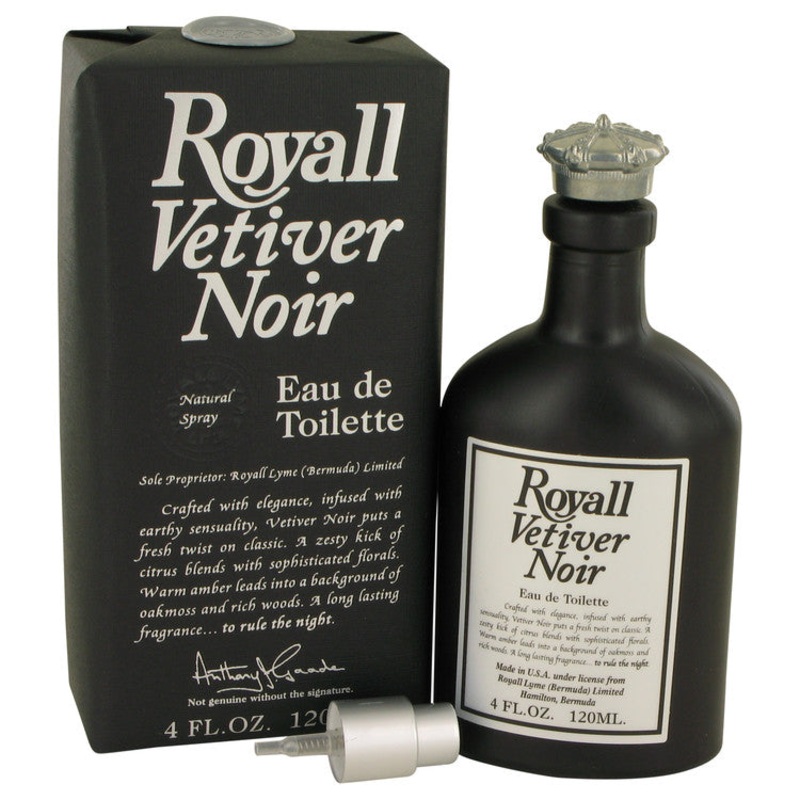 Royall Vetiver Noir by Royall Fragrances For Men Eau de Toilette Spray 4 oz