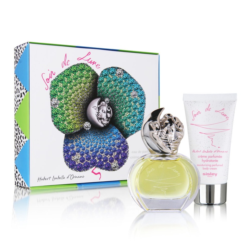 Soir de Lune by Sisley for Women 2 Piece Set Includes: 1.0 oz Eau de Parfum Spray + 1.7 oz Moisturizing Perfumed Body Cream