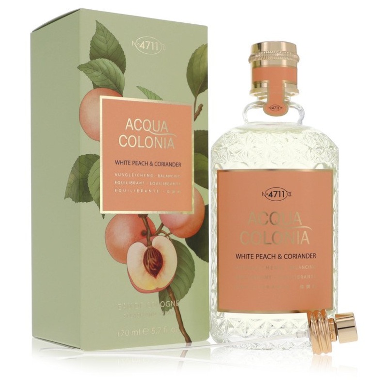 4711 Acqua Colonia White Peach & Coriander by 4711 Eau De Cologne Spray (Unisex) 5.7 oz for Women – Premium Designer Fragrance