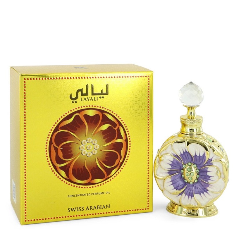 Swiss Arabian Layali by Swiss Arabian For Women Concentrated Perfume Oil 0.5 oz