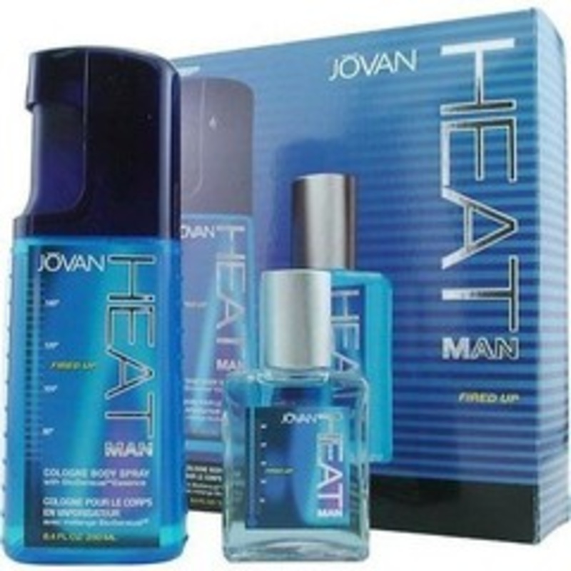 Jovan Heat Fired Up Gift Set by Jovan 2 Piece Gift Set: 8.4 oz Eau de Toilette Spray + 2.0 oz Aftershave for Men