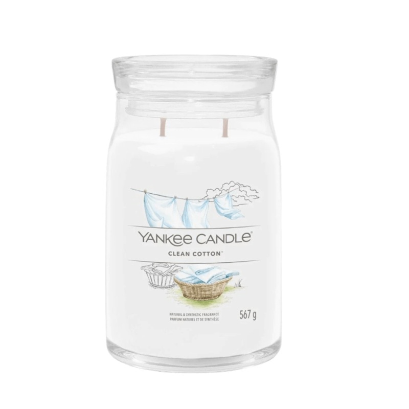 Yankee Candle Clean Cotton Signature Original Large Jar Candle
