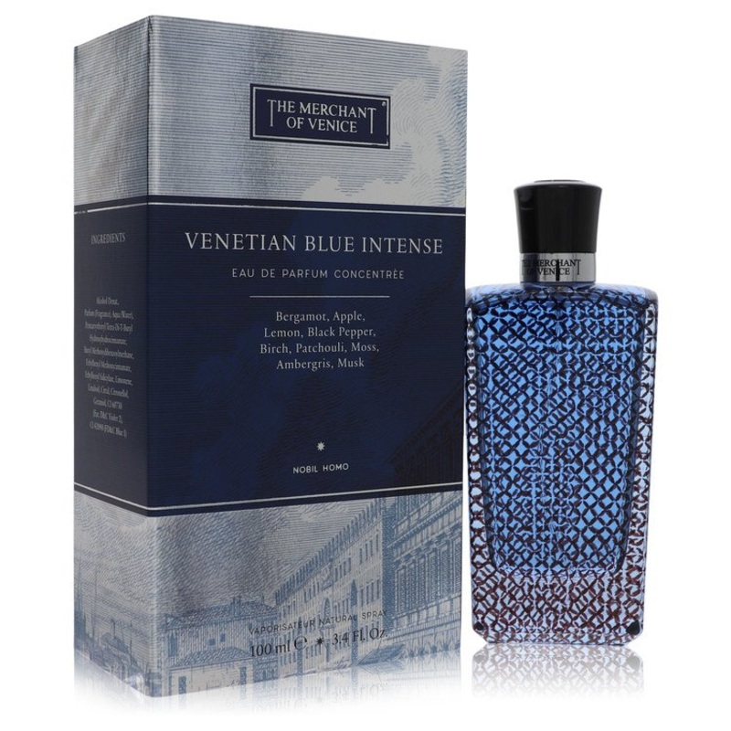 Venetian Blue Intense by The Merchant Of Venice For Men Eau De Parfum Spray Concentree 3.4 oz