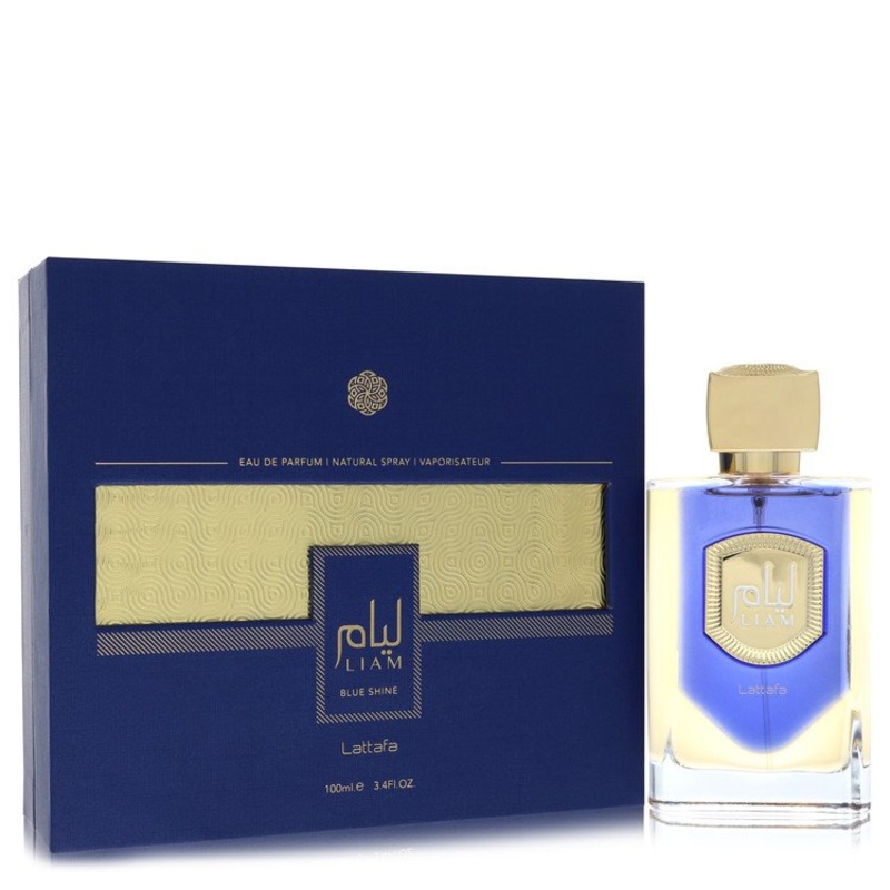 Lattafa Liam Blue Shine by Lattafa For Men Eau De Parfum Spray (Unisex) 3.4 oz