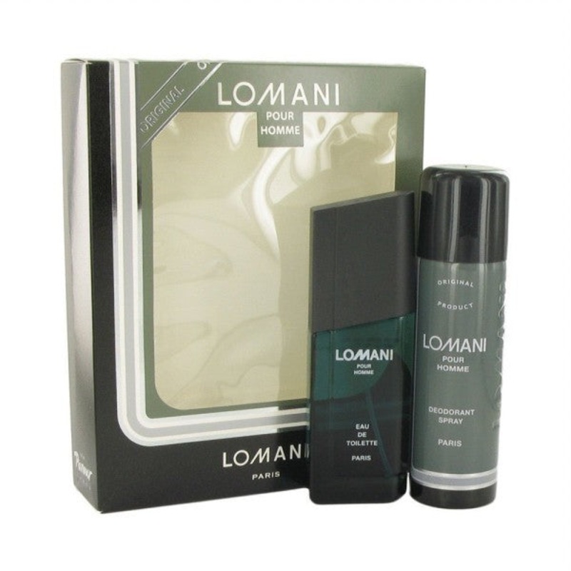 Lomani Gift Set by Lomani 2 Piece Gift Set: 3.3 Oz Eau De Toilette Spray + Deodorant. For Men