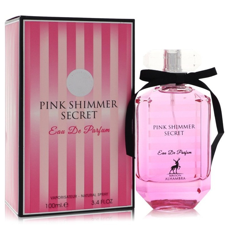 Pink Shimmer Secret by Maison Alhambra For Women Eau De Parfum Spray 3.4 oz