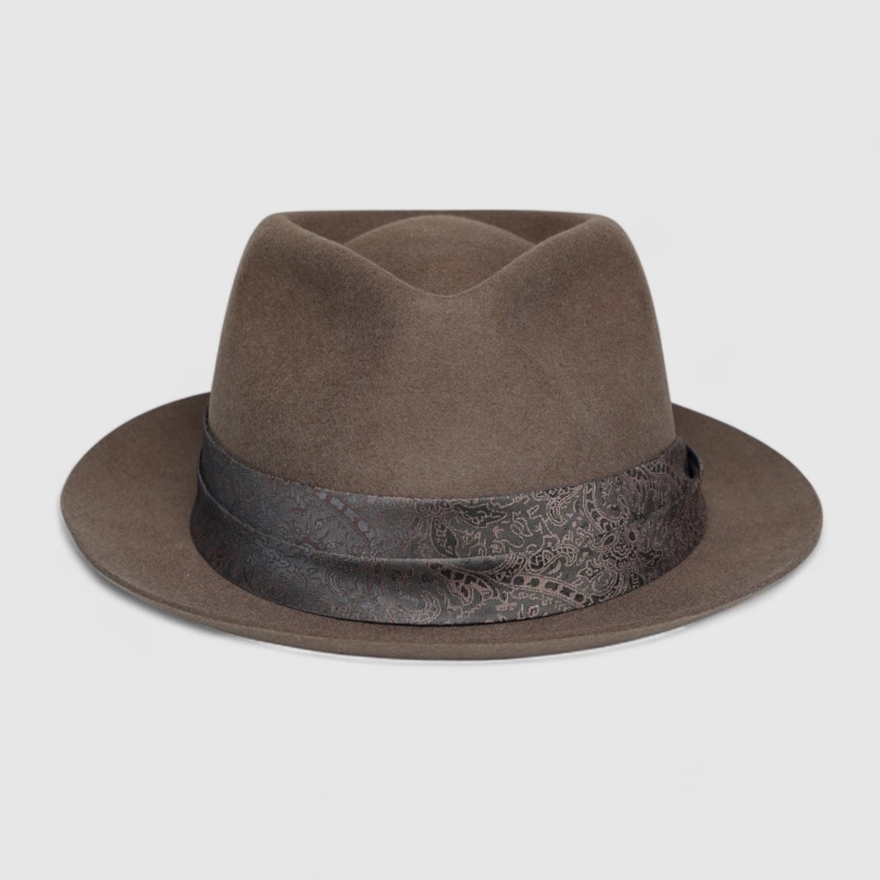 Chokore Vintage Forest Fedora Hat (Khaki)