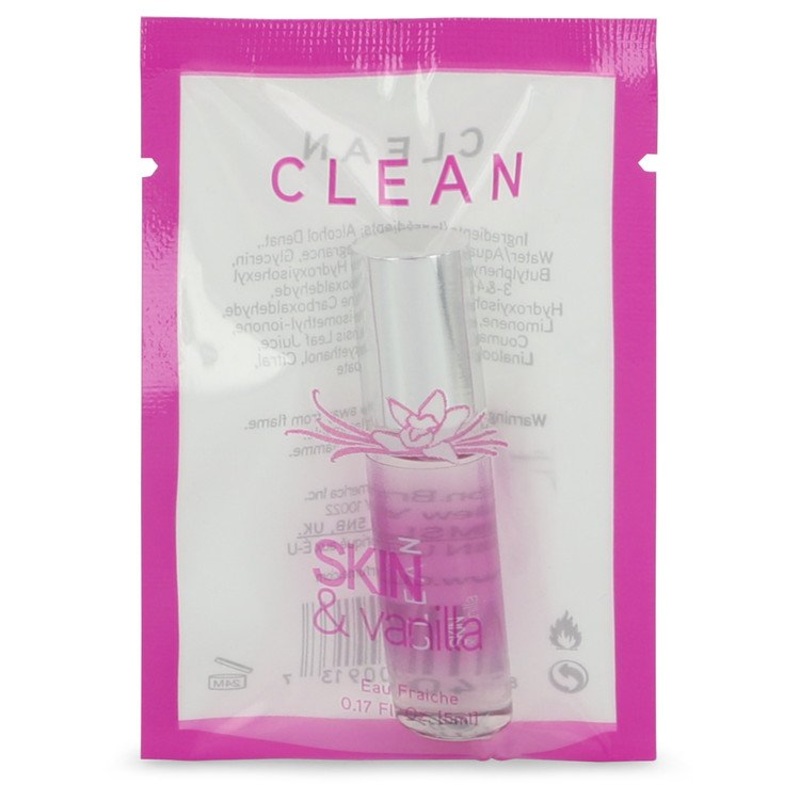 Clean Skin and Vanilla by Clean For Women Mini Eau Frachie .17 oz