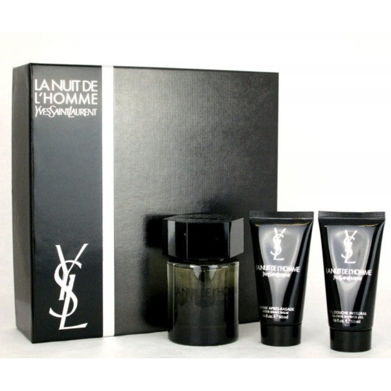 La Nuit de L’Homme Gift Set by Yves Saint Laurent 2 Piece Gift Set: 3.3 Oz Eau De Toilette Spray + 3.3 Oz Shower Gel. For Men