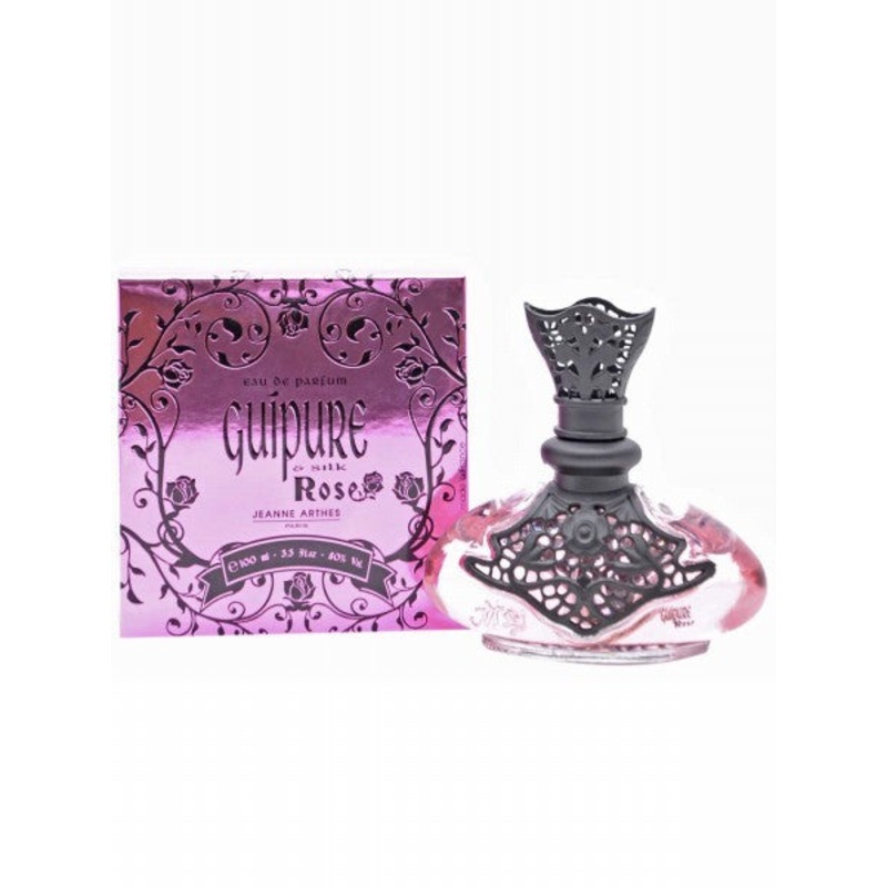 Guipure & Silk Rose by Jeanne Arthes 3.3 Oz. Eau De Parfum For Women
