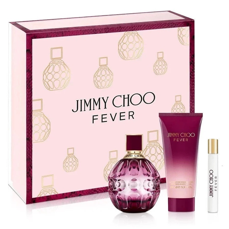 Jimmy Choo Fever By Jimmy Choow Gift Set 3 pcs (3.3oz edp sp &3.3 BL & mini) for Women Default Title