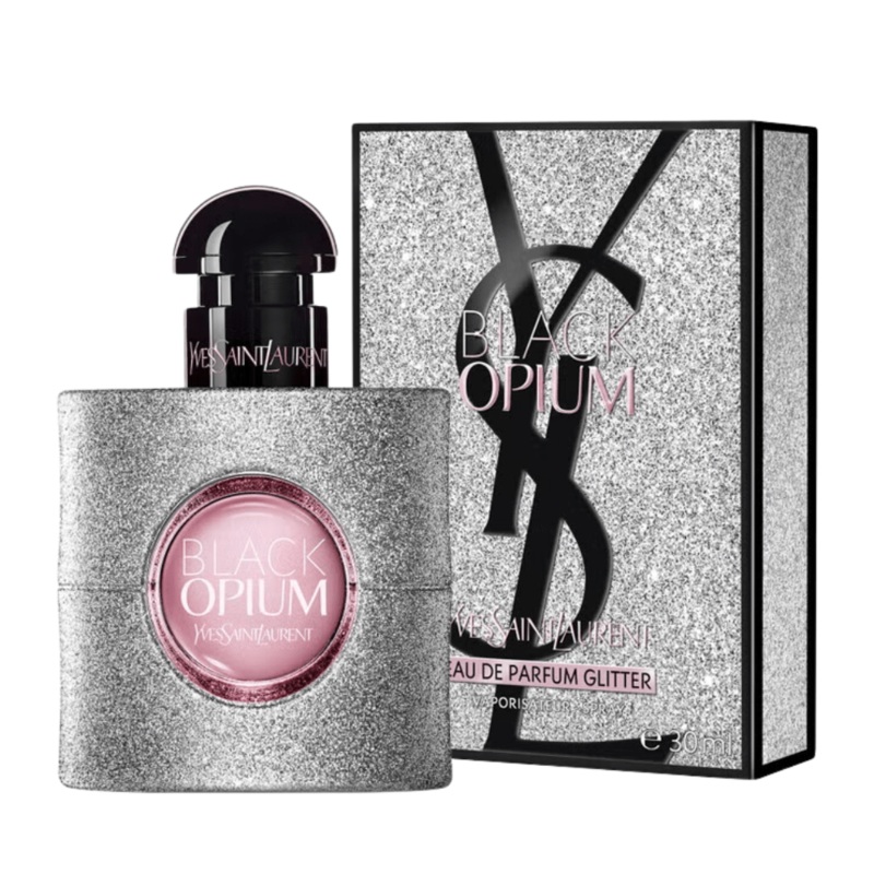 Yves Saint Laurent Black Opium Glitter Eau de Parfum Women’s Perfume Spray (30ml, 50ml, 100ml) 30ml