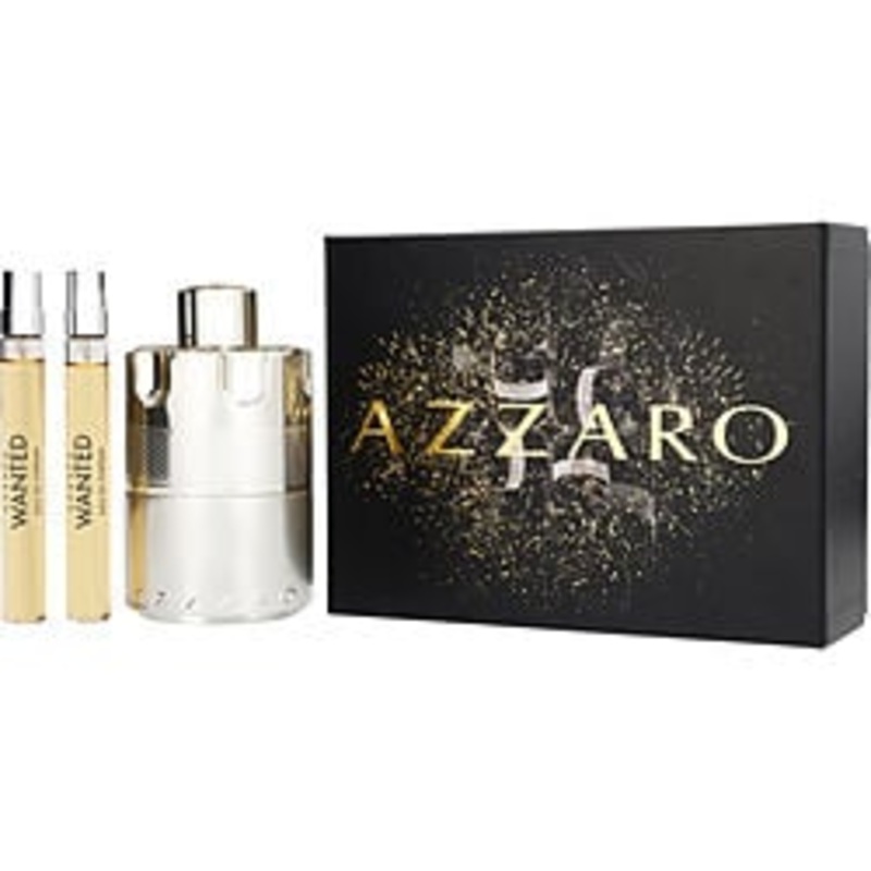 Azzaro Wanted By Azzaro 3 Piece Gift Set – 1.0 Oz Eau De Parfum Spray For Men In Gift Set