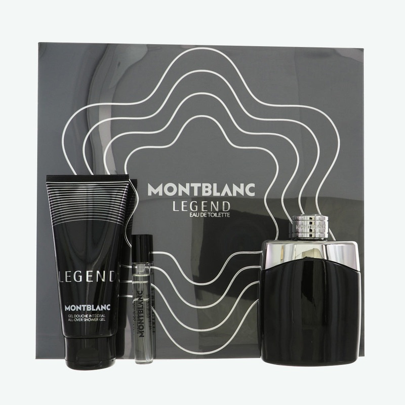 Mont Blanc Legend By Mont Blanc Cologne 3 Piece Gift Set – 3.3 Oz Edt Spray, 0.25 Oz Edt Spray, 3.3 Ozall – Over Shower Gel For Men – Gift Set