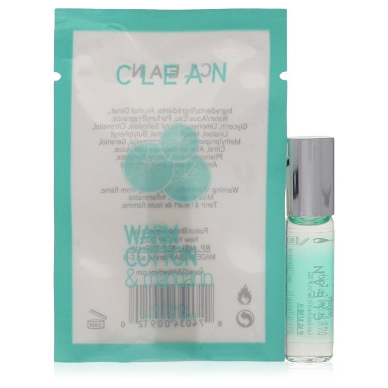 Clean Warm Cotton & Mandarine by Clean Mini Eau Fraiche .17 oz for Women – Premium Designer Fragrance