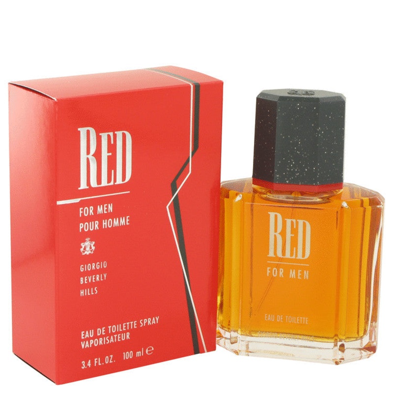 Red by Giorgio Beverly Hills For Men Eau De Toilette Spray 3.4 oz
