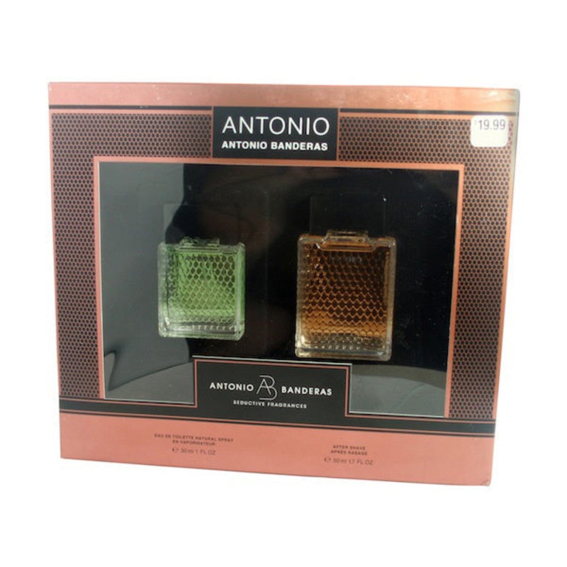 Antonio Gift Set by Antonio Banderas 2 Piece Gift Set: 3.4 Oz Eau De Toilette Spray + 3.4 Oz After Shave. For Men