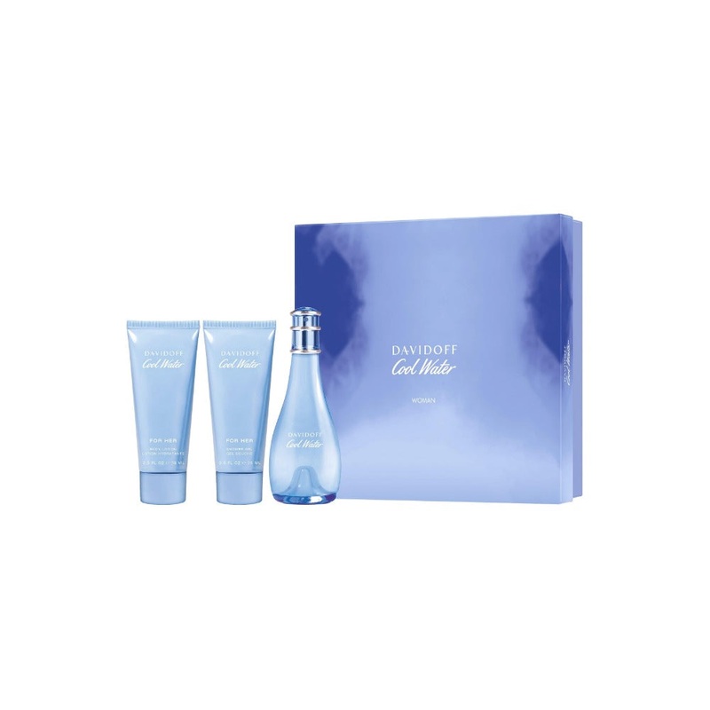 Davidoff Coolwater Eau De Toilette Gift Set For Women 100ML