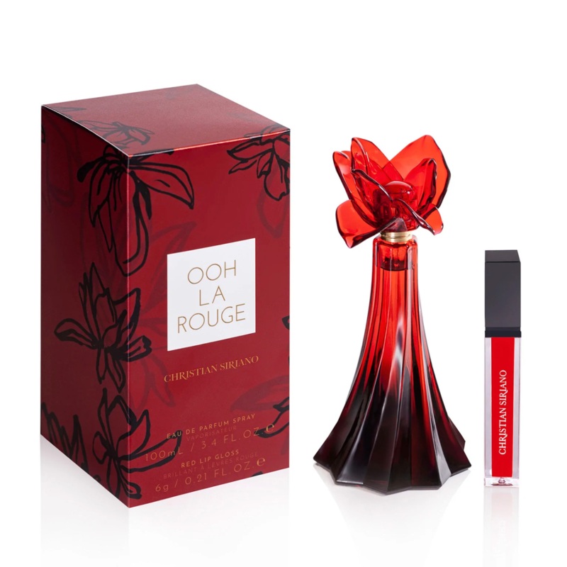 Christian Siriano Ooh La Rouge Gift Set – 100ML EDP Spray + 6G Red Lip Gloss (Women)