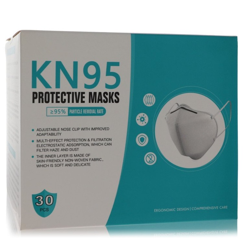 Kn95 Mask by Kn95 For Women Thirty (30) KN95 Masks, Adjustable Nose Clip, Soft non-woven fabric, FDA and CE Approved (Unisex) 1 size