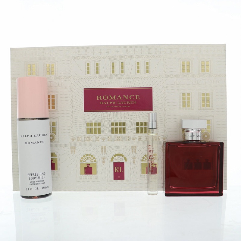 Rl Romance Intense 3 Pc Set EDP Spray 3.4, Bl 5.1, Spray 0.33 Oz Perfume by Ralph Lauren for Women