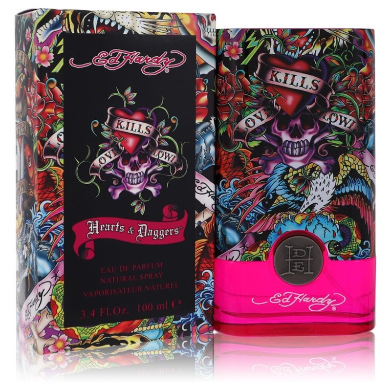 Ed Hardy Hearts & Daggers by Christian Audigier Eau De Parfum Spray 3.4 oz for Women – Premium Designer Fragrance