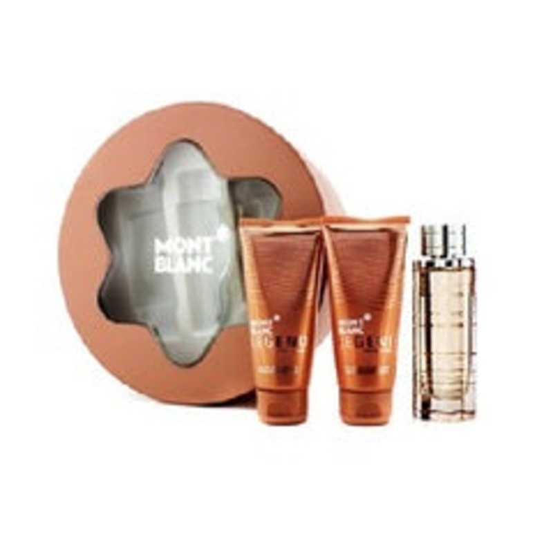 Legend Pour Femme Gift Set by Mont Blanc 3 Piece Gift Set: 2.5 oz Eau de Parfum Spray + 3.3 oz Shower Gel + 3.4 oz Body Lotion for Women