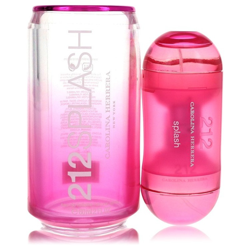 212 Splash by Carolina Herrera Eau De Toilette Spray (Pink) 2 oz for Women – Premium Designer Fragrance