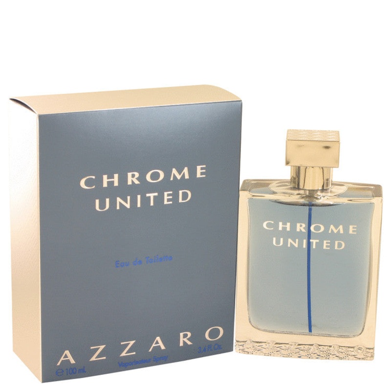Chrome United by Azzaro For Men Eau De Toilette Spray 3.4 oz