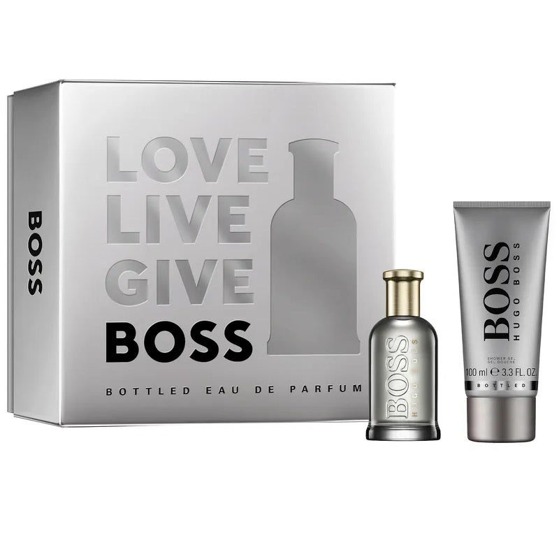Hugo Boss Bottled (Eau De Parfum Edition) 2PCS Gift Set – 50ML EDP Spray + 100ML Shower Gel (Men)