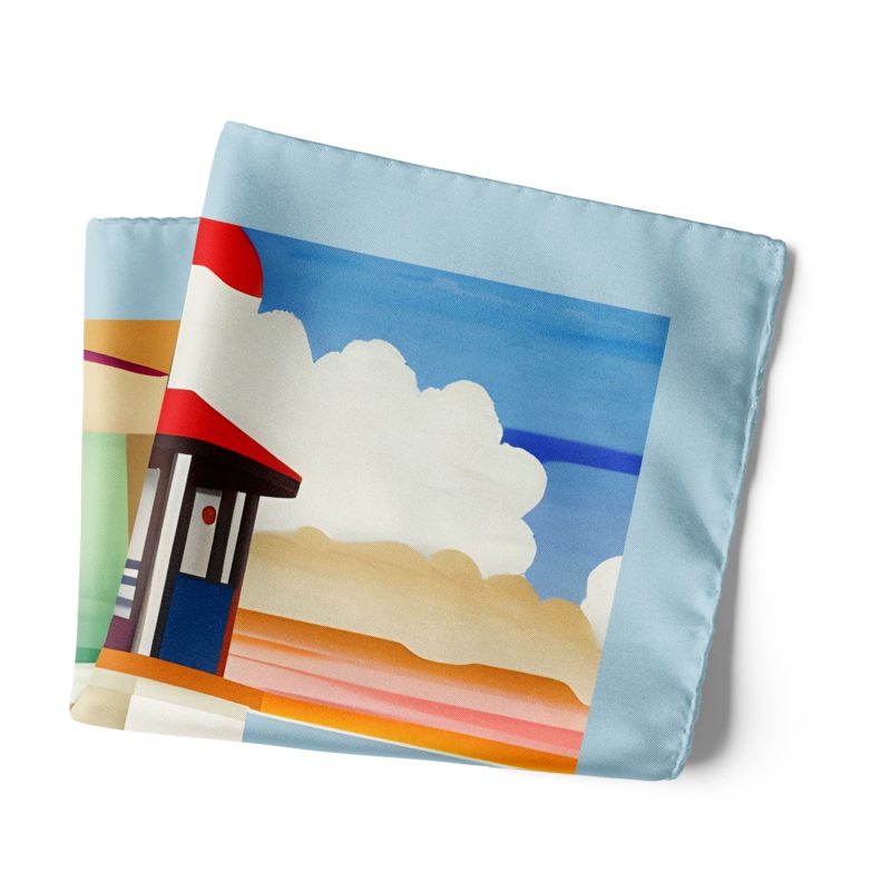 Miami Beach Pocket Square – Chokore Arte