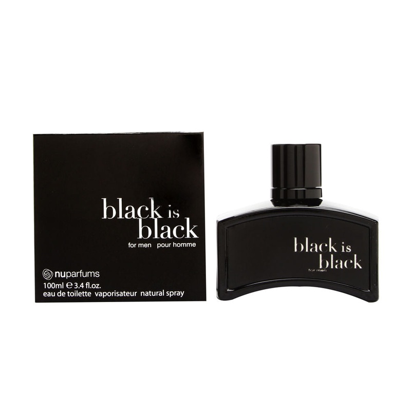 Black is Black Pour Homme by NuParfums for Men 3.4 oz Eau de Toilette Spray