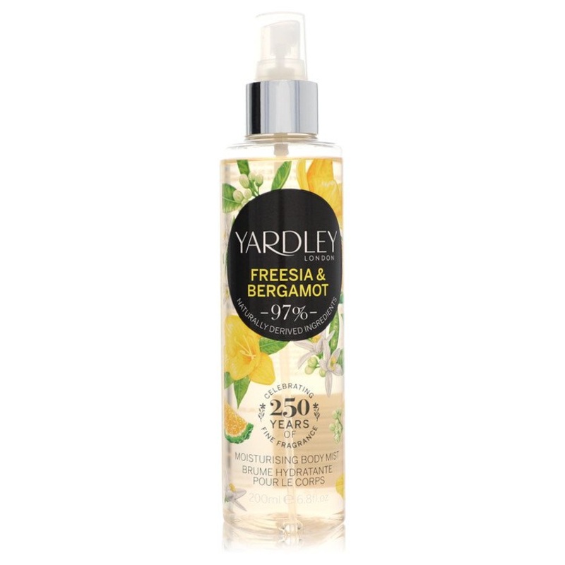 Yardley Freesia & Bergamot by Yardley London Body Mist 6.8 oz / 200 ml for Women
