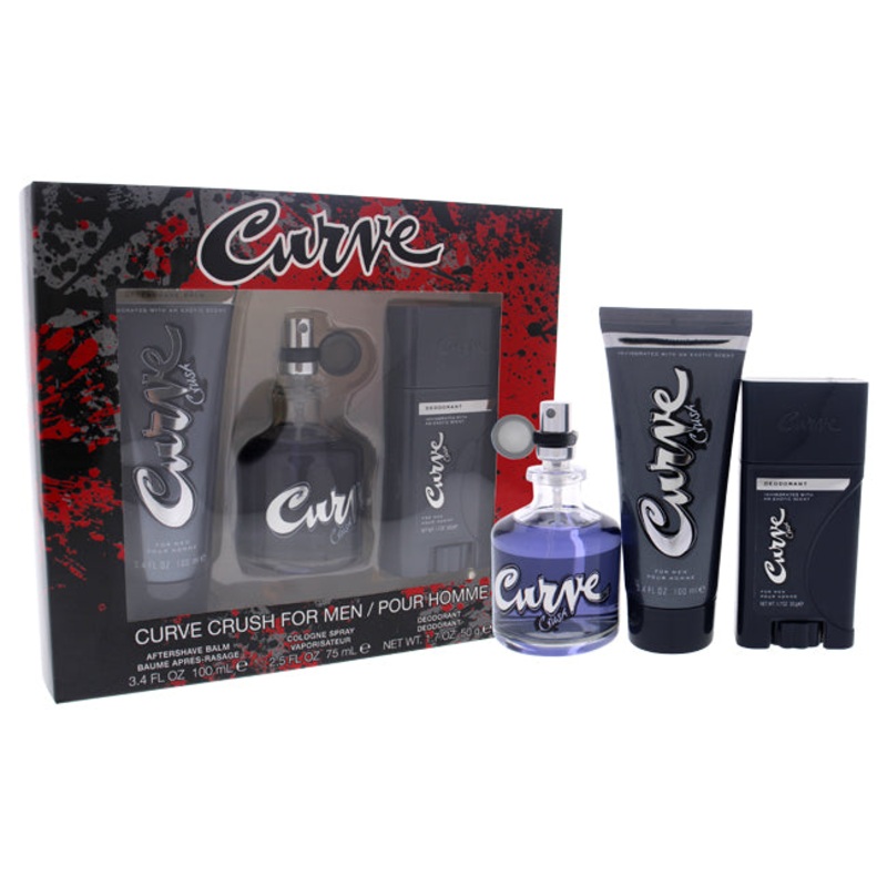 Curve Crush by Liz Claiborne for Men – 3 Pc Gift Set 2.5 oz.