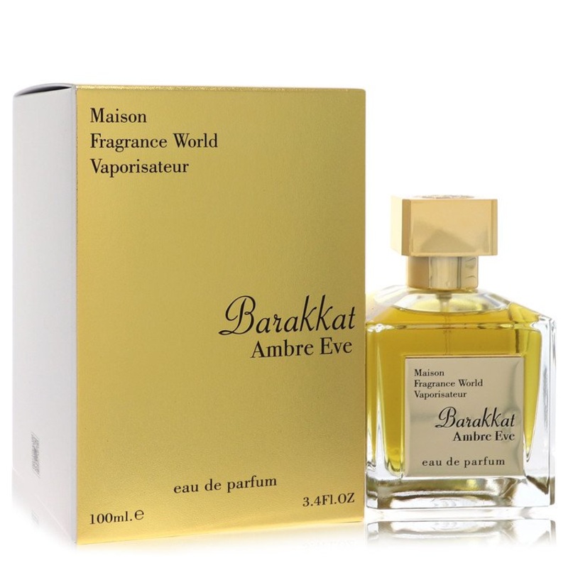 Maison Barakkat Ambre Eve By Fragrance World Eau De Parfum Spray (Unisex) 3.4 Oz / 100 Ml for Women