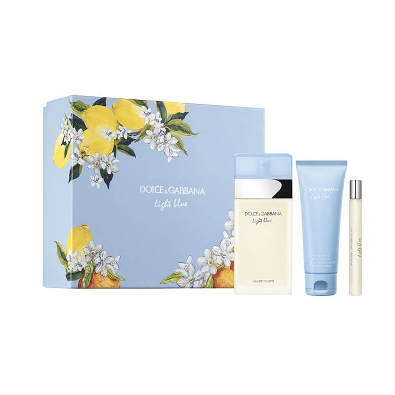 Dolce & Gabbana Light Blue 3pc Set 100ml EDT (L)