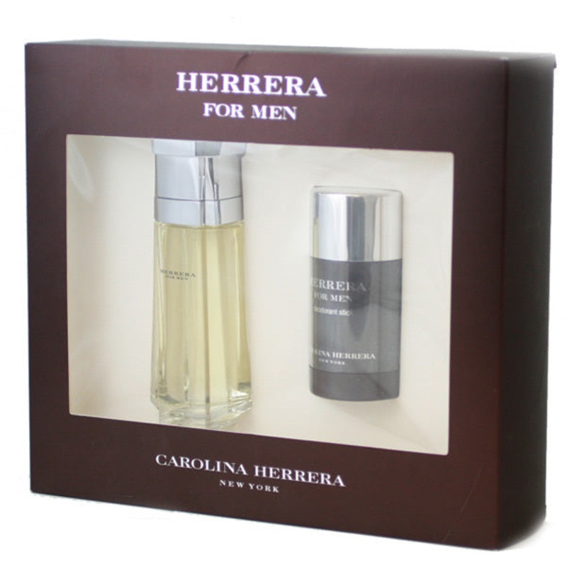 Herrera Gift Set by Carolina Herrera 2 Piece Gift Set: 3.4 Oz Eau De Toilette Spray + 2.5 Oz After Shave Balm. For Men