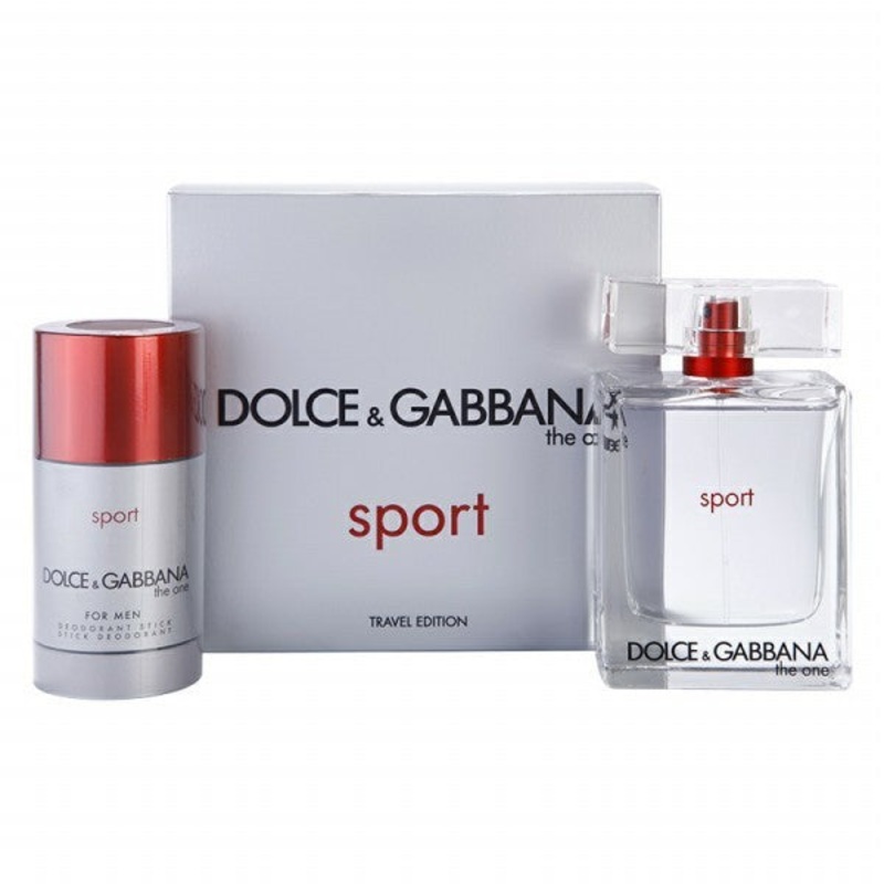 The One Sport Gift Set by Dolce & Gabbana 2 Piece Gift Set: 3.4 Oz Eau De Toilette Spray + 2.5 Oz Deodorant Stick. Gift Set For Men