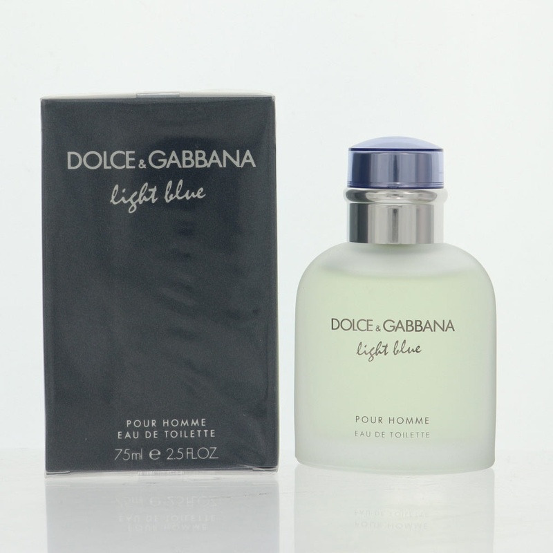 D & G Light Blue By Dolce & Gabbana 2.5 Oz Eau De Toilette Spray For Men In Box
