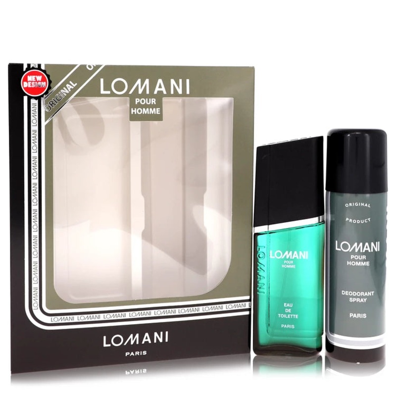 Lomani by Loman Gift Set For Men Gift Set — 3.4 oz Eau De Toilette Spray + 6.7 oz Deodorant Spray